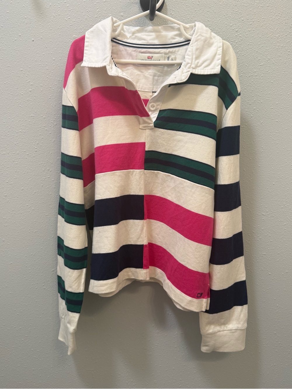 Vineyard Vines Striped Rugby Preppy Polo